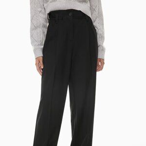 Aritzia Sunday Best Shellie Pant Black Paperbag Waist Size 2